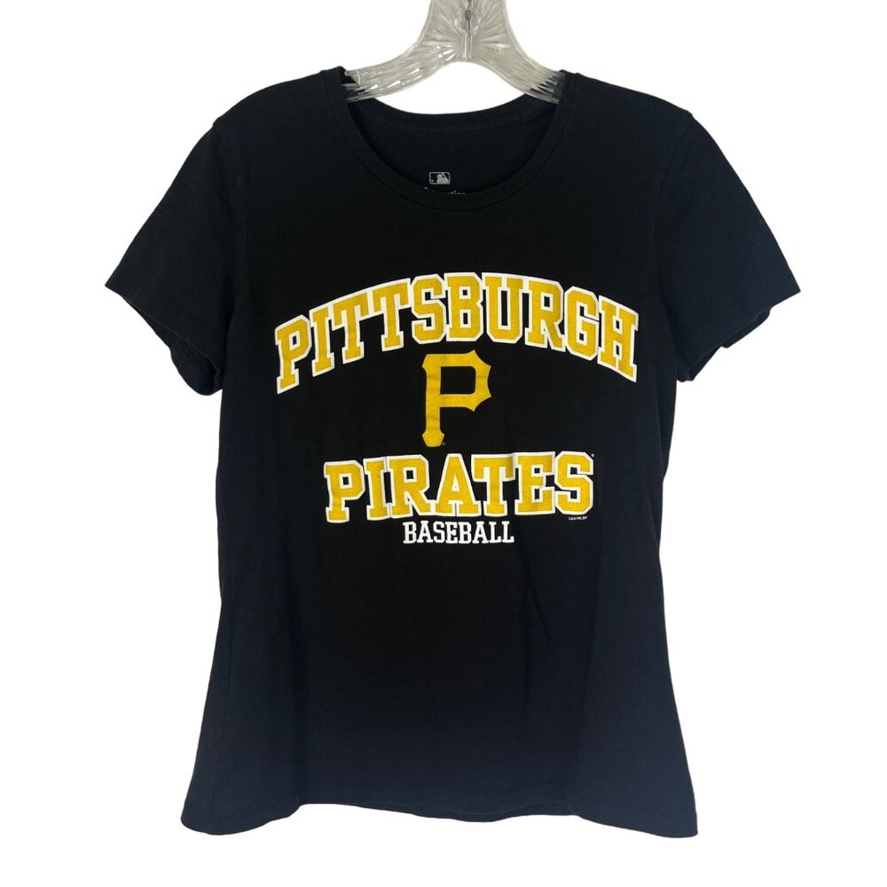 Fanatics Pittsburgh Pirates Tshirt Womens Large Black Fanwear